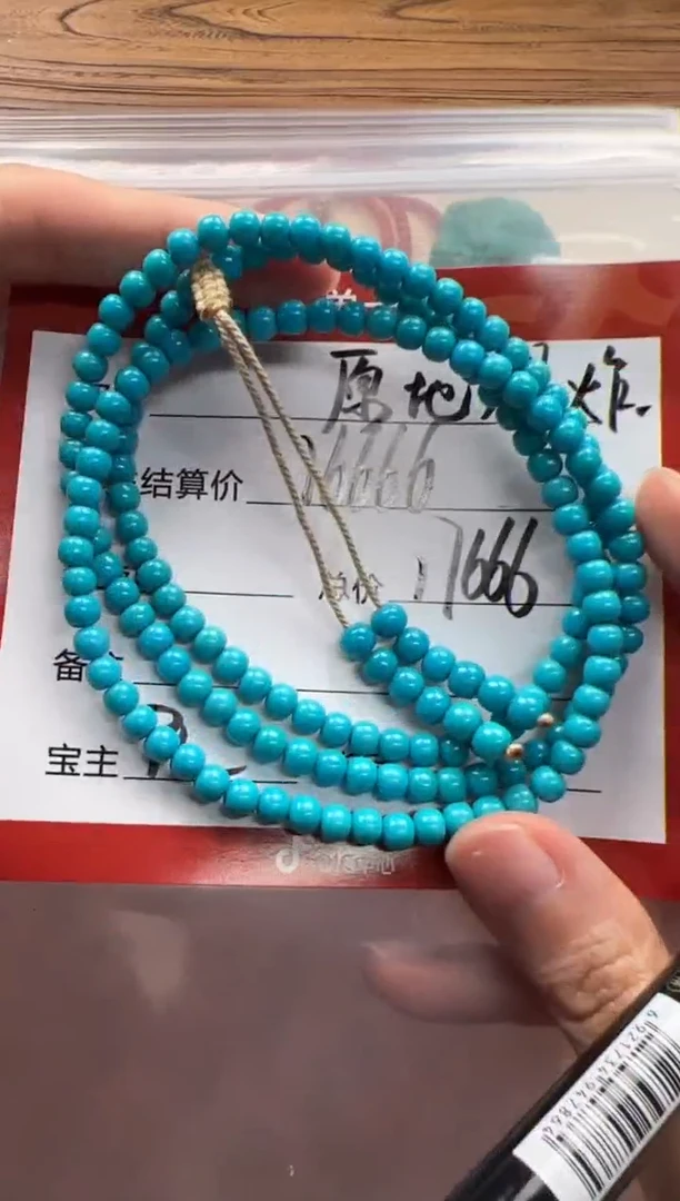 未镶嵌绿松石手串手串原**炸手串手串