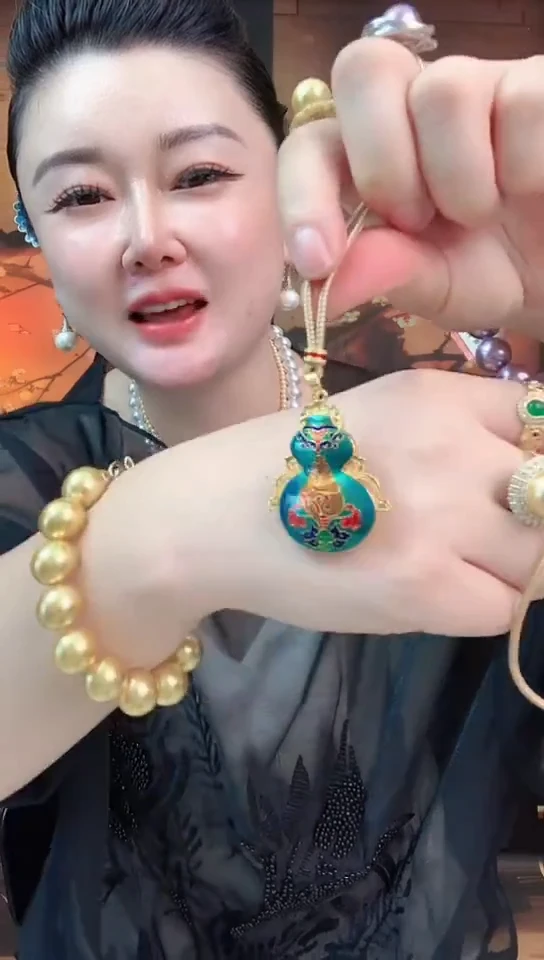 铁合金花岗石葫芦吊坠