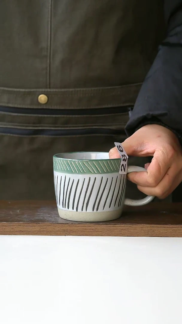 【闪购商品】陶瓷286斜纹马克杯@4-2@