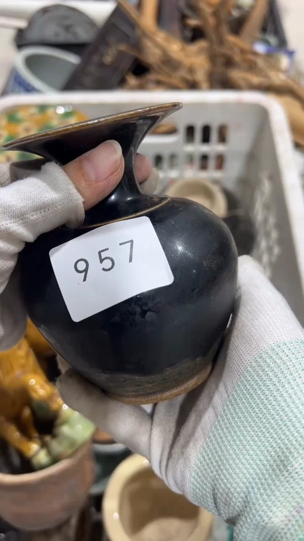 陶瓷黑**生工艺品0912957