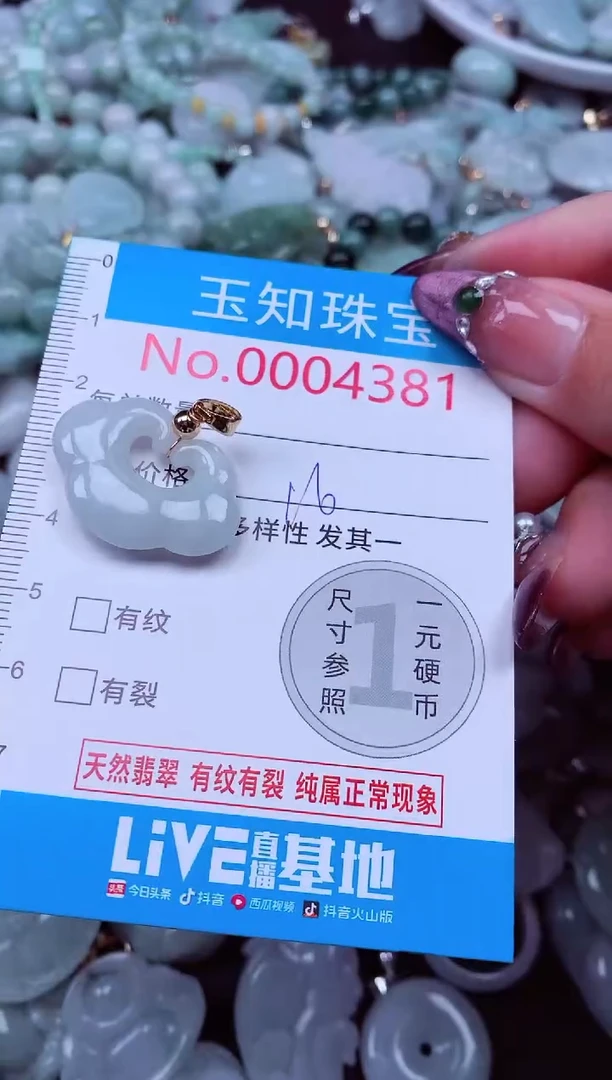 吊坠(不含链)未镶嵌翡翠4381