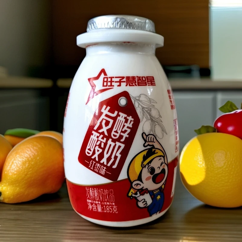 旺子慧智星发酵酸奶酸甜美味185g*6瓶牛奶营养乳制饮品红枣酸奶