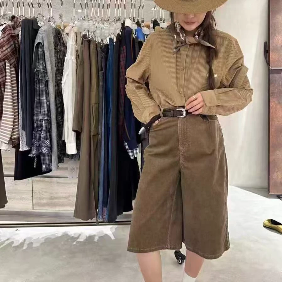 【NO退NO换 不回娘家】丝巾拼接长袖衬衫 L9867