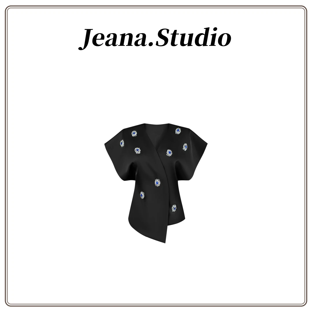 【Jeana.Studio】原创设计【蓝宝石】重工不规则外套