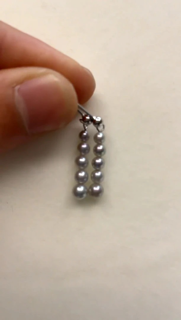 银S925镶嵌耳饰海水珍珠