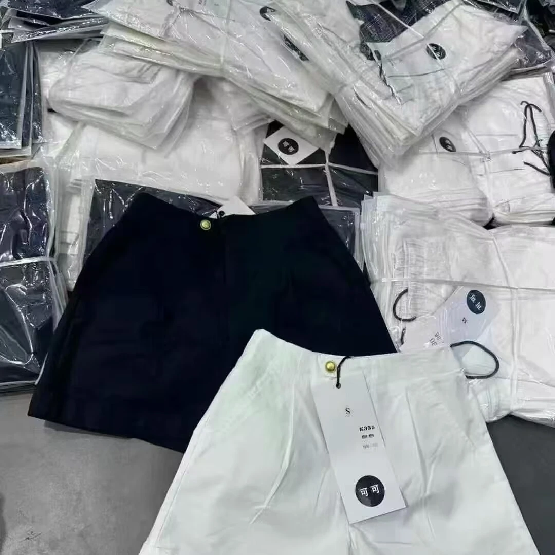 （香香福利K355）金扣短裤夏季显瘦韩系好穿的短裤