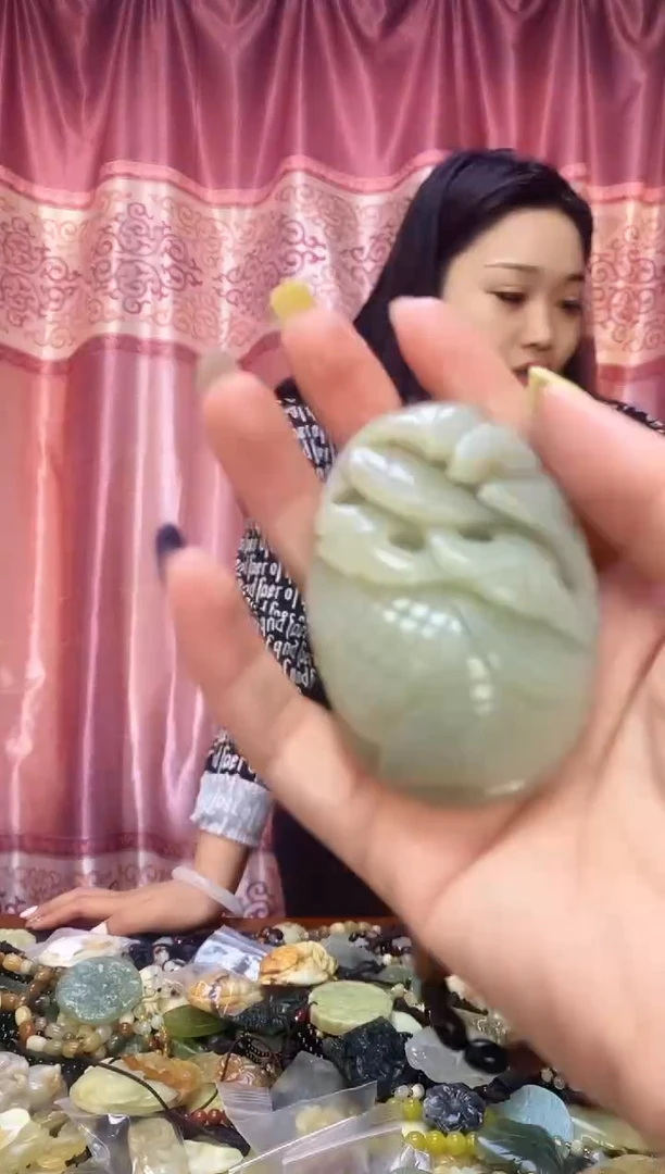 未镶嵌岫玉手把