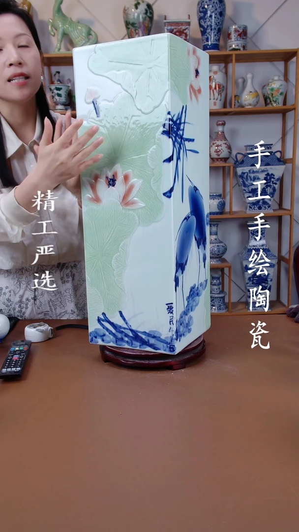 瓶景德镇手工手绘陶瓷摆件7