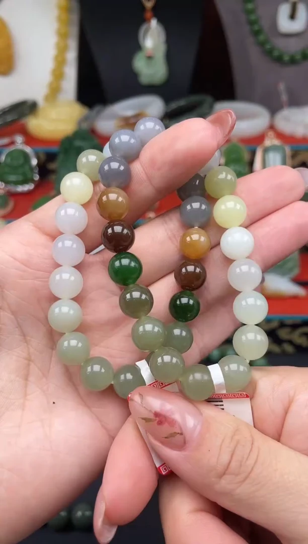 手串未镶嵌和田玉手串多样性发其一c088
