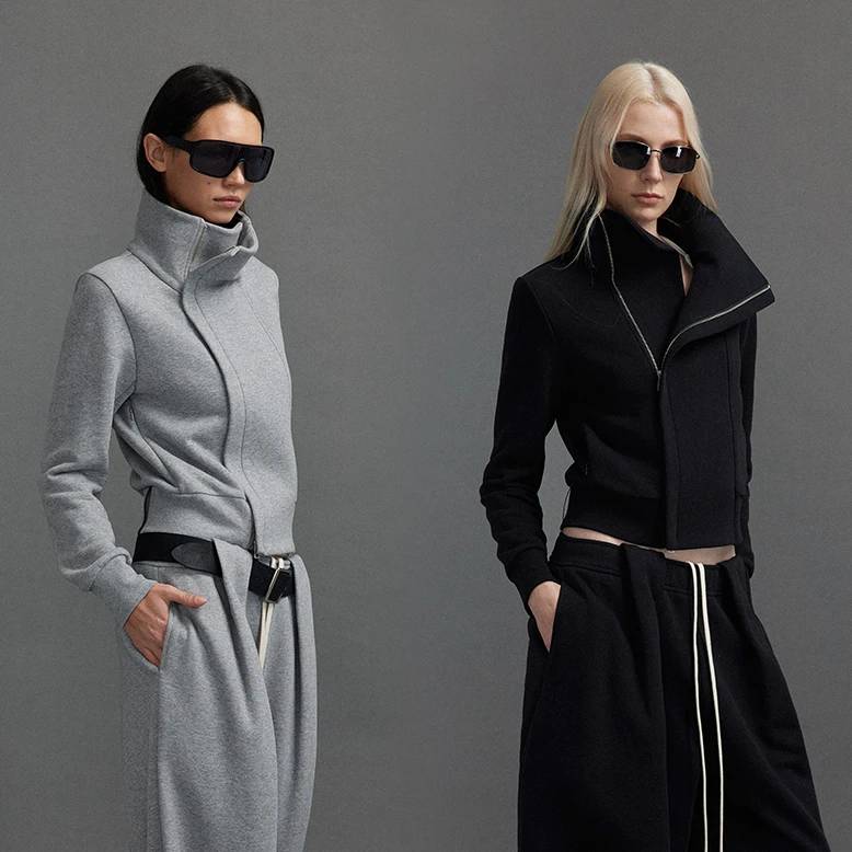 【LOCAT】saumple study symp 高立领拉链修身卫衣  SS66431