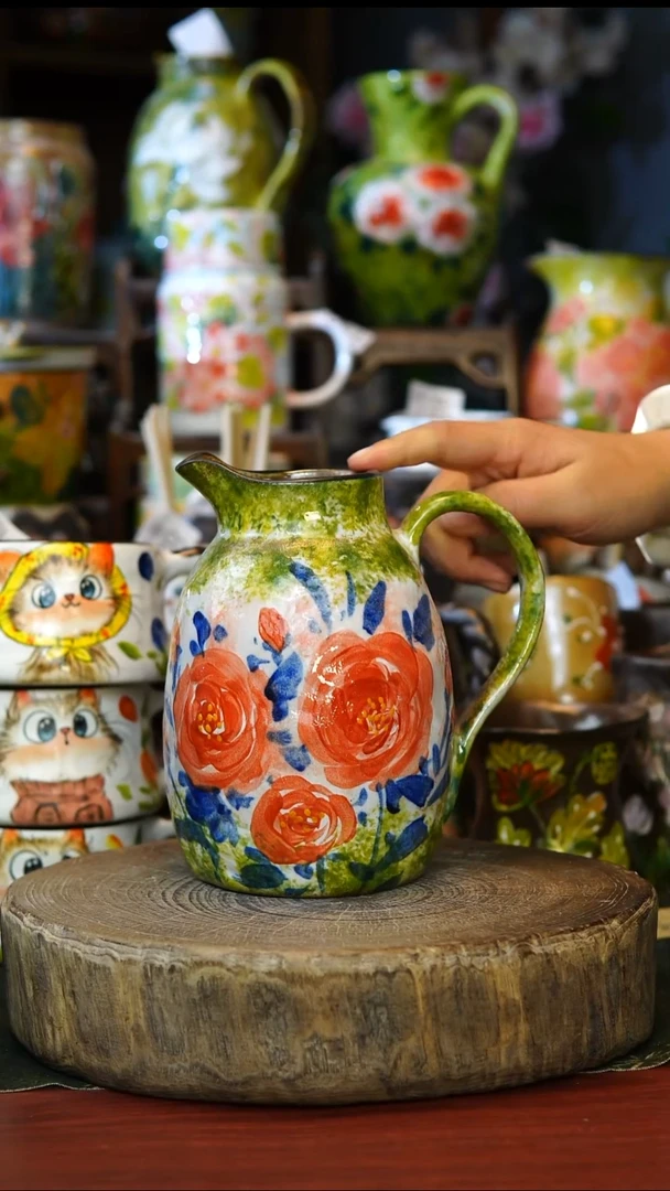 陶瓷154景德镇手工手绘釉下彩