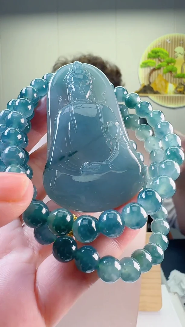 颈饰未镶嵌翡翠天然A货翡翠  多样性随机发其一