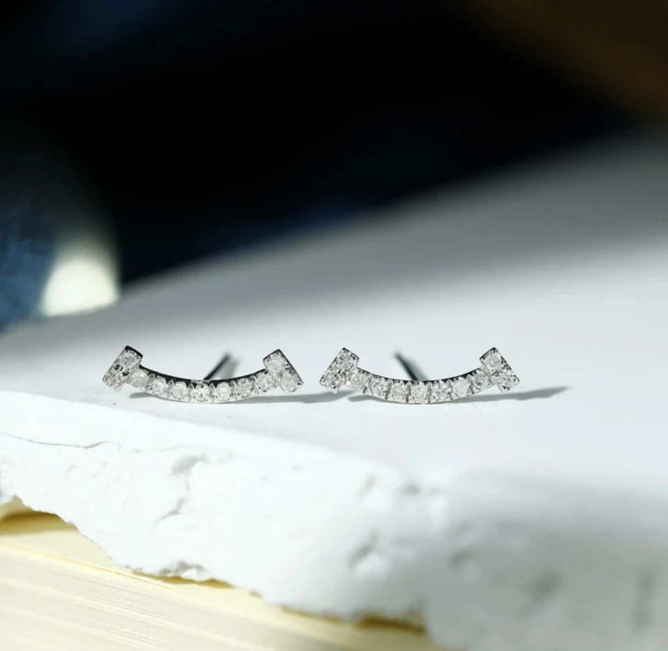 【VC高定】 01723重金 20分微笑耳钉 ZSES