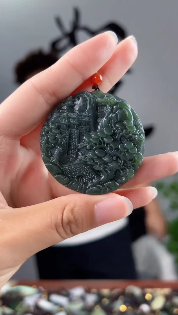 和田玉未镶嵌颈饰拍一发一，多样性发货