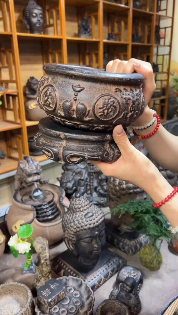 陶土【火山泥】金箍坛底座