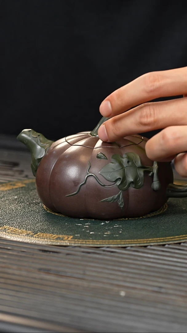 【闪购商品】紫砂茶壶BYM 紫泥 南瓜