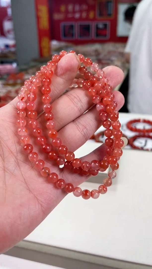 南红玛瑙多圈6+未镶嵌一个/条