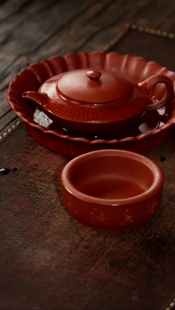 茶杯紫砂非遗茶器-心经飞碟