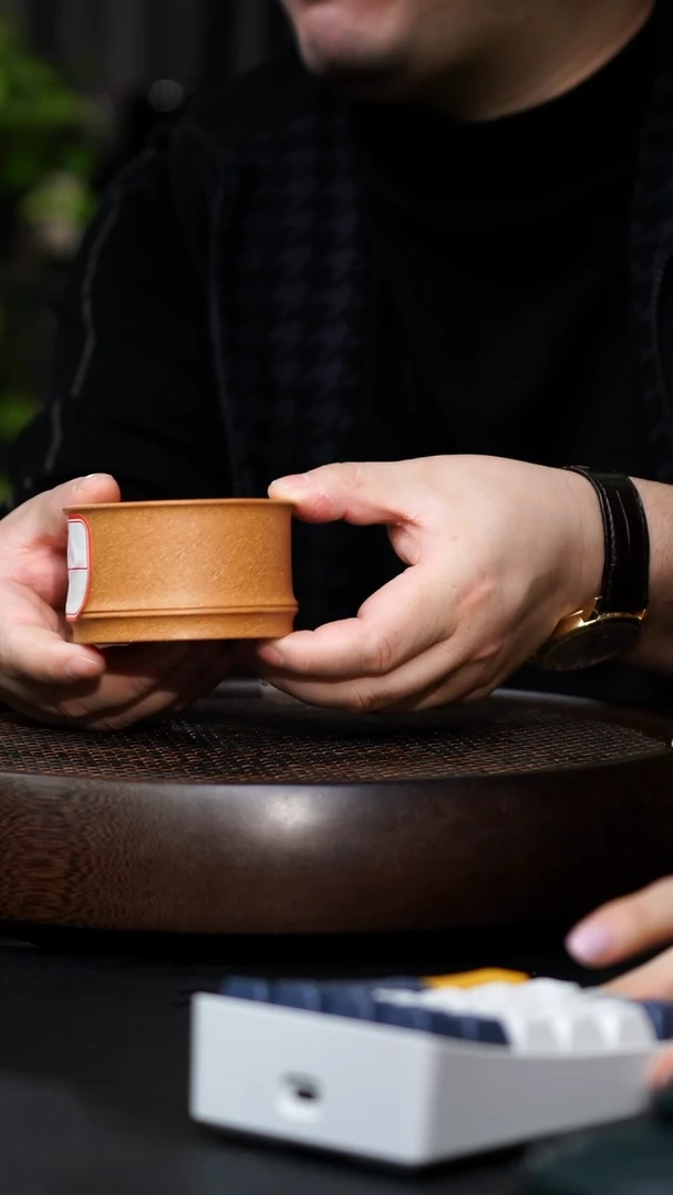 JCY-0483竹节宽口杯-段泥-140cc