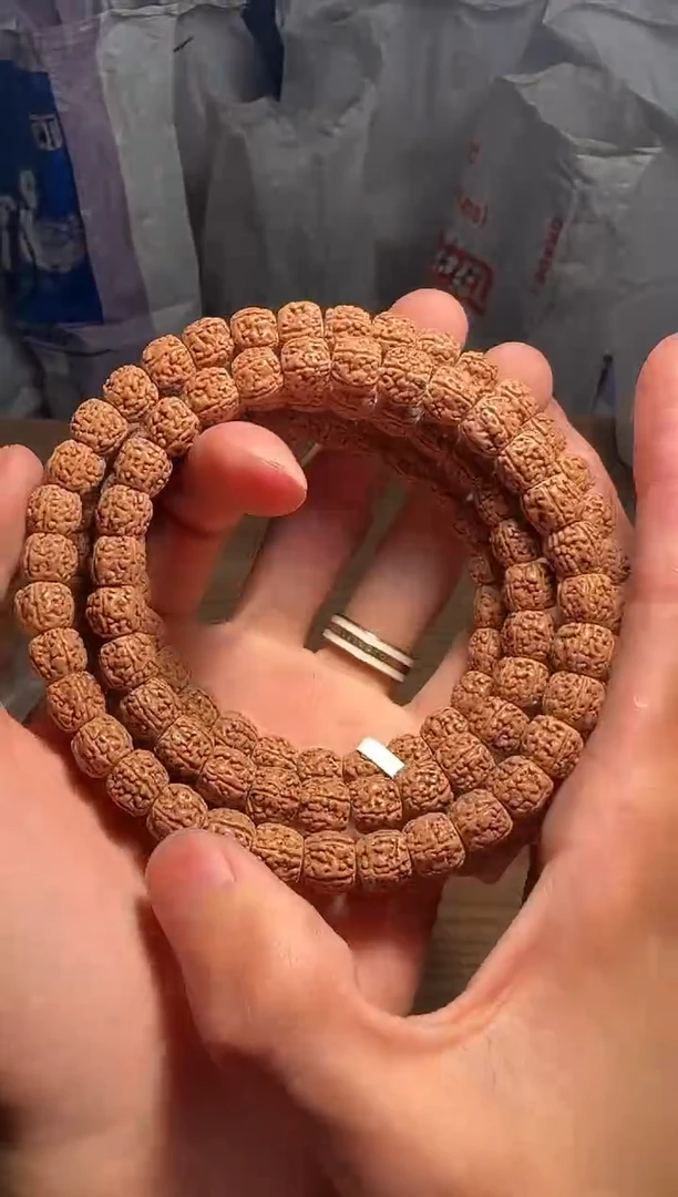 手串金刚菩提超头龙切黄点龙108-9mm