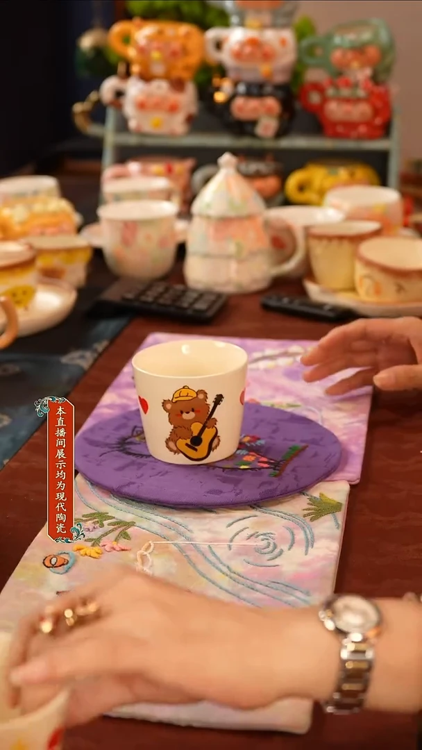 杯子景德镇纯手工手绘陶瓷