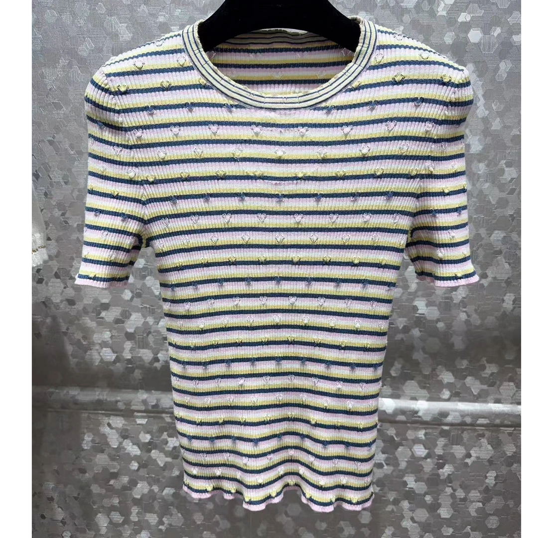 25春夏香香子间色针织短袖背心长裙集合链接