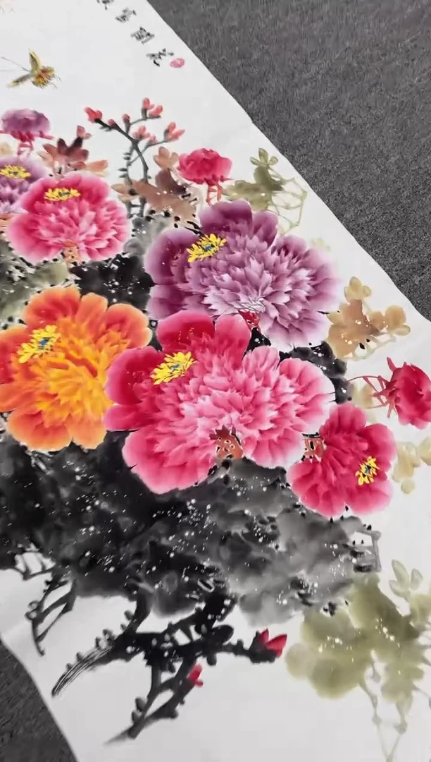 国画艺初美术馆精选链接--国花牡丹