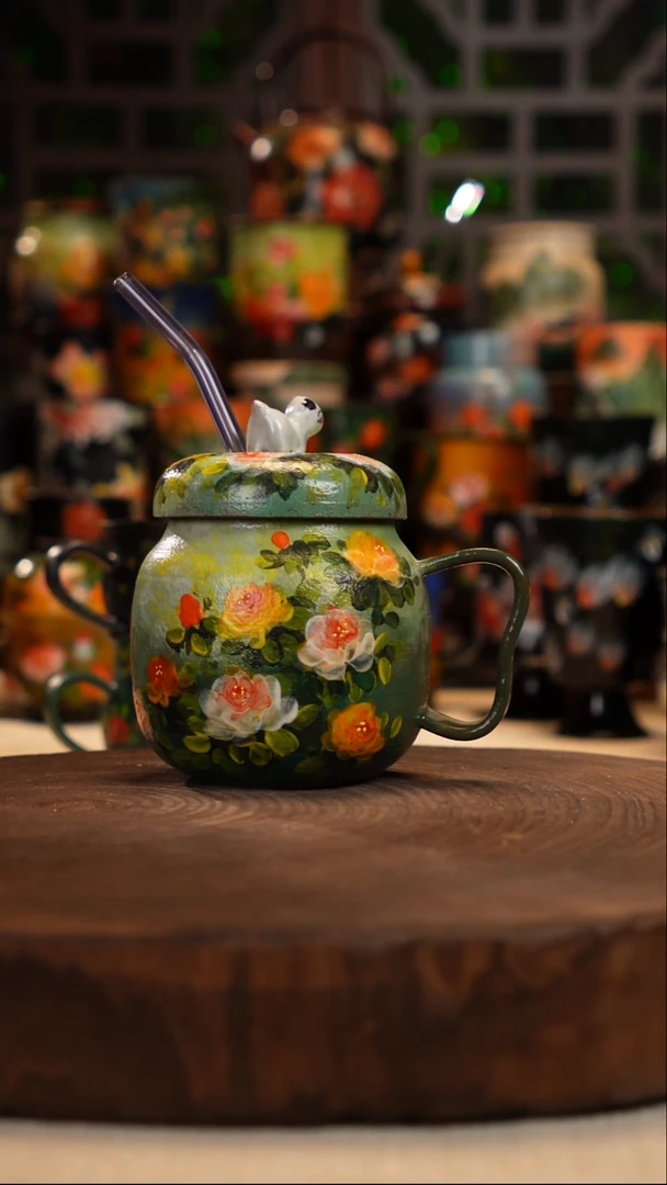 油画   釉下彩   杯子