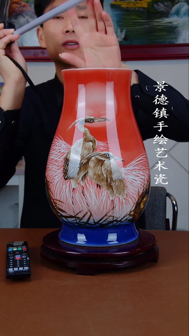 瓶景德镇手工手绘陶瓷摆件32