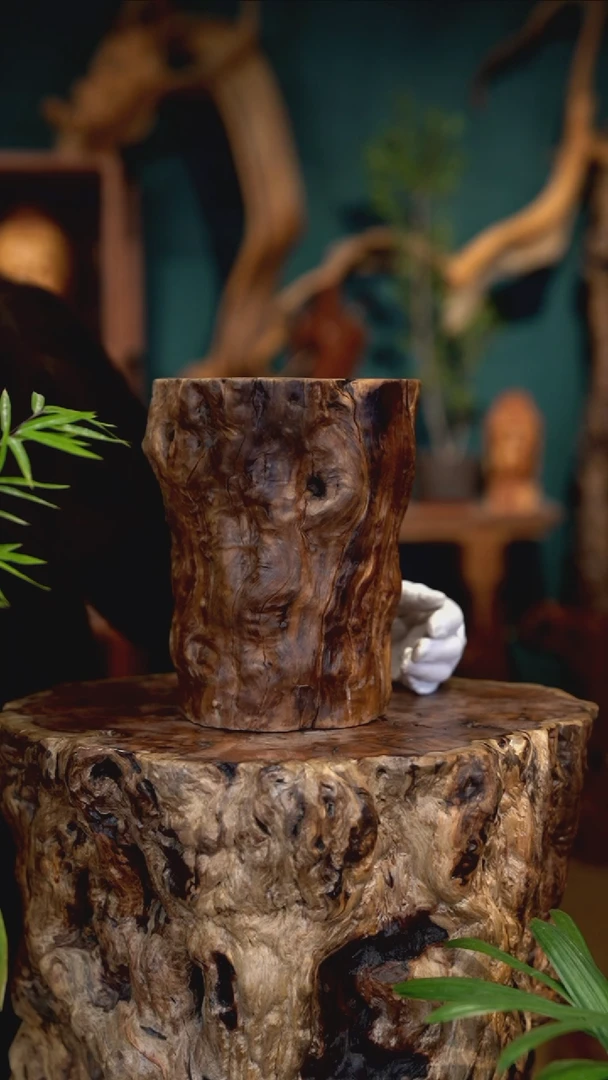 木雷击枣木底座