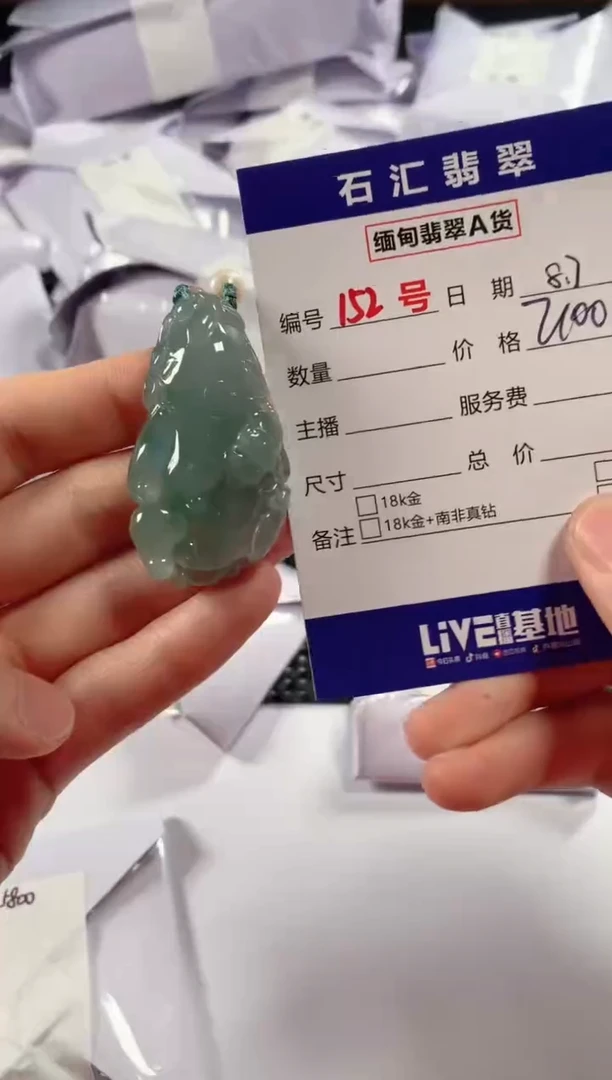 翡翠未镶嵌颈饰1