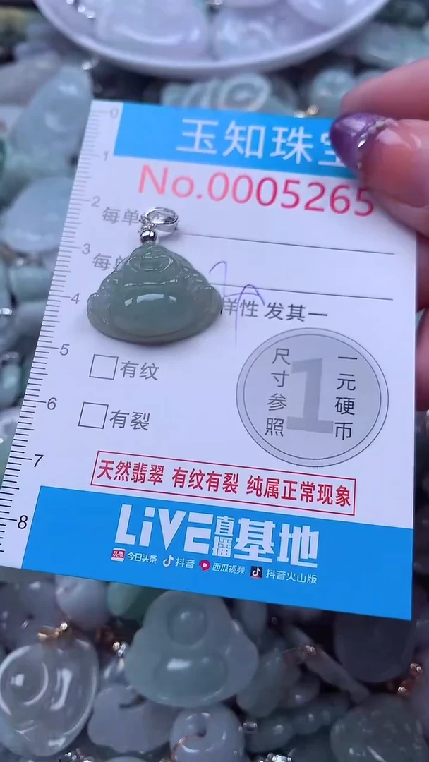 翡翠未镶嵌吊坠(不含链)5265