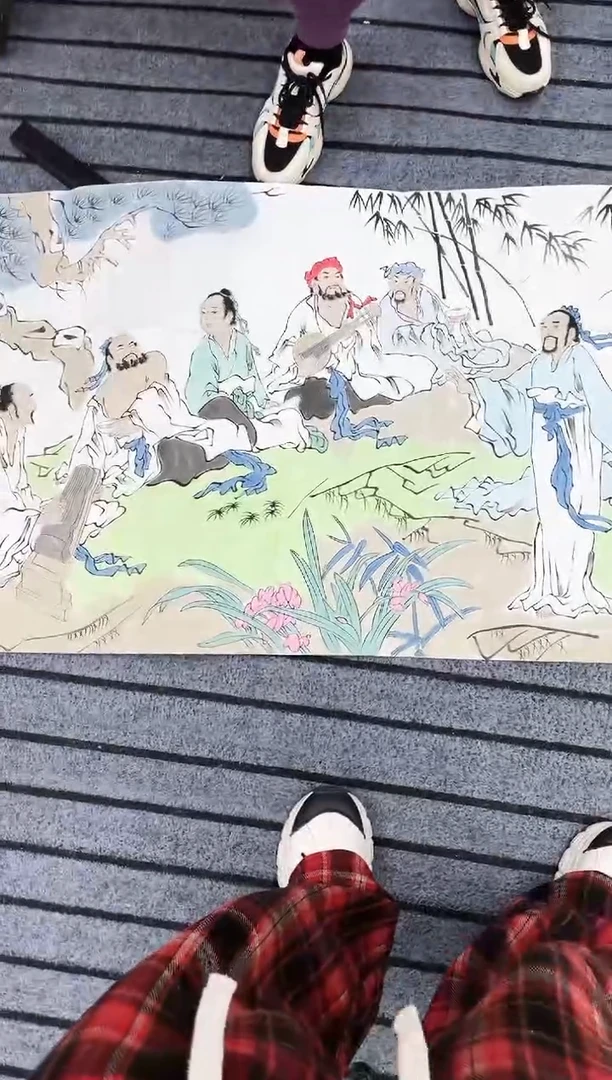 精品国画人物作品