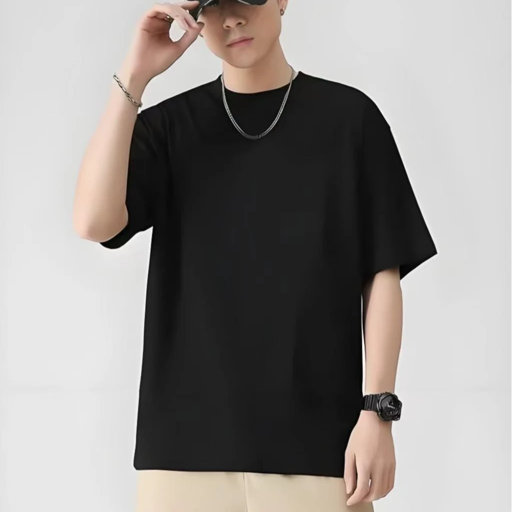 《 22号链接-涂鸦字母》男女同款潮流宽松T恤纯棉休闲情侣百搭纯色