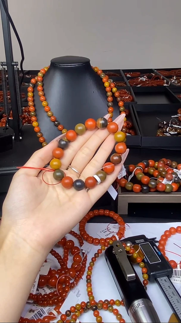 未镶嵌手串南红玛瑙南红包浆满浆老料单圈手串13mm