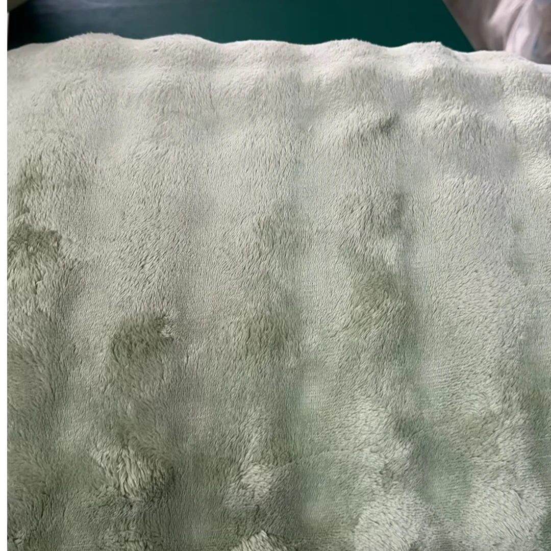 双面兔兔绒复合毛毯撸猫手感细致柔软绒毛毯双层加绒复合毯