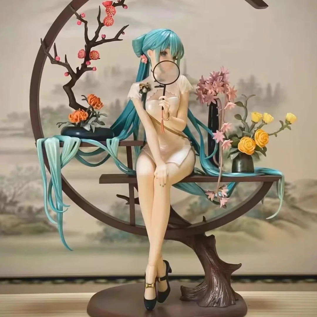 韶华旗袍初音未来手办二次元动漫歌姬模型摆件0