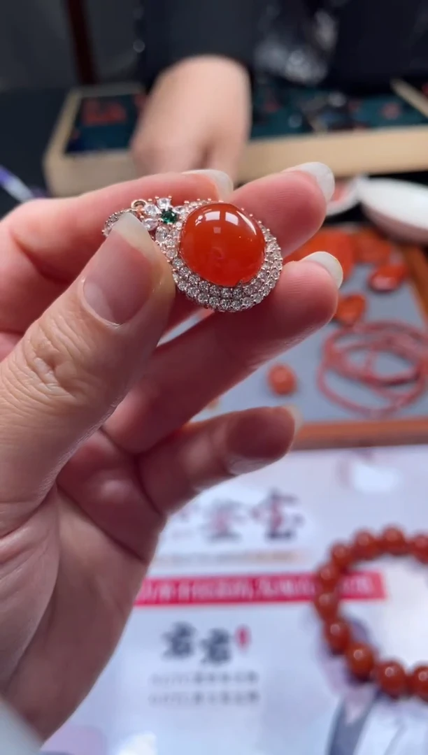 【闪购商品】南红玛瑙颈饰银S925镶嵌01-20HDJT0132212