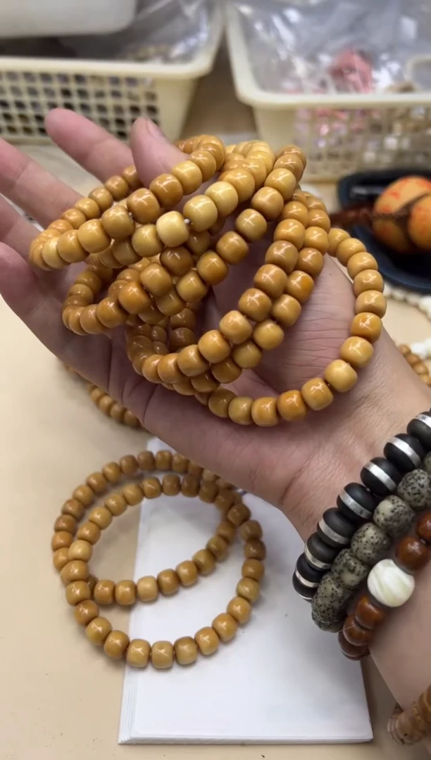 【闪购商品】菩提根/象牙果手串012511 龙脊单圈卡9有钥匙孔