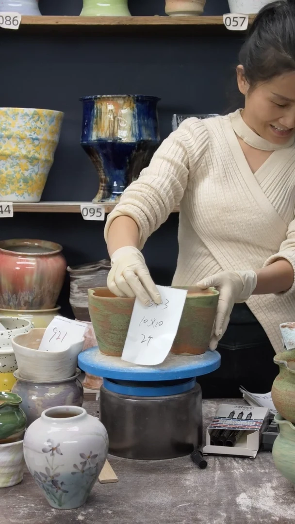 江西景德镇花盆微瑕343