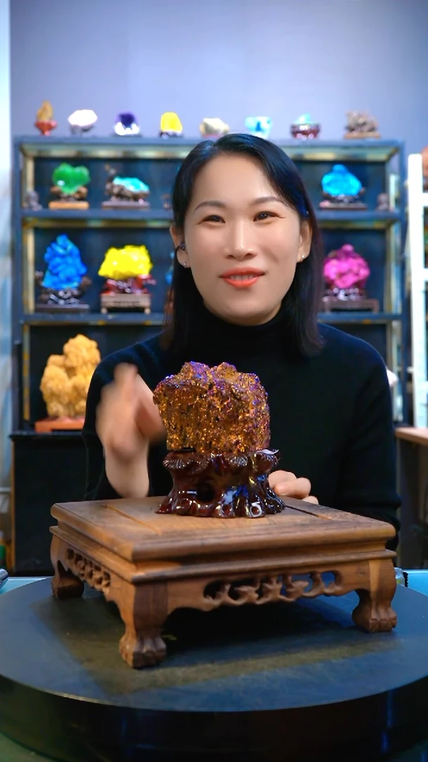 石材精品矿物晶体摆件