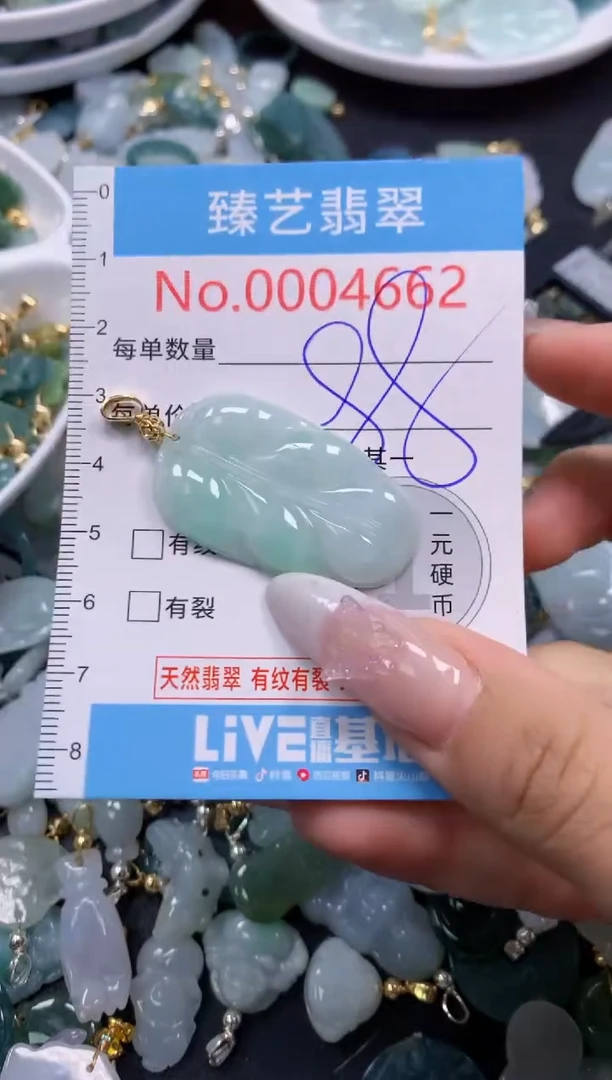 翡翠未镶嵌颈饰4662