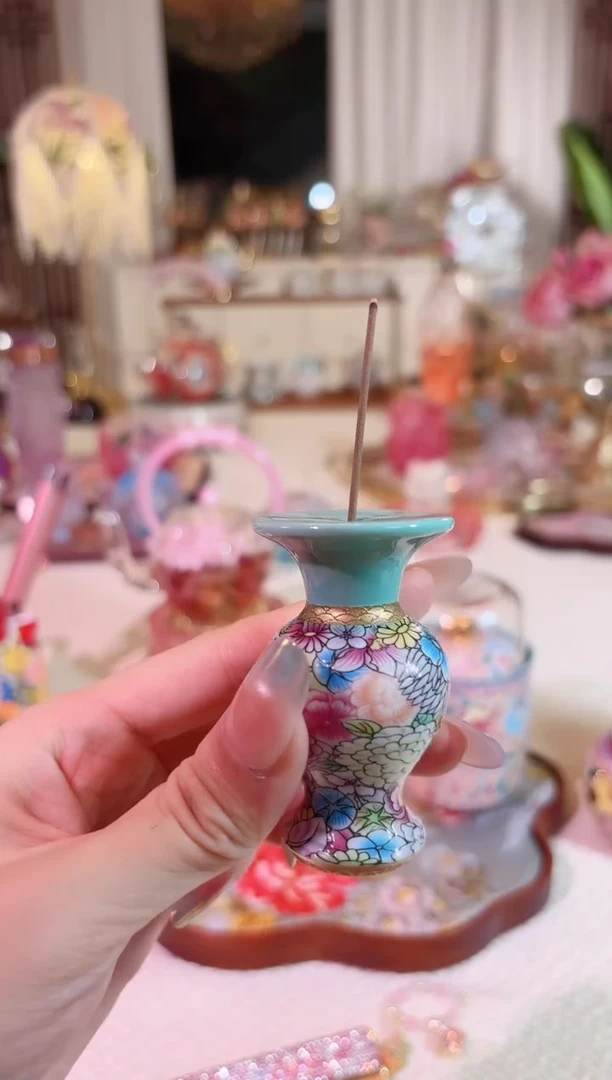 如意芳菲-香插盖置-如图