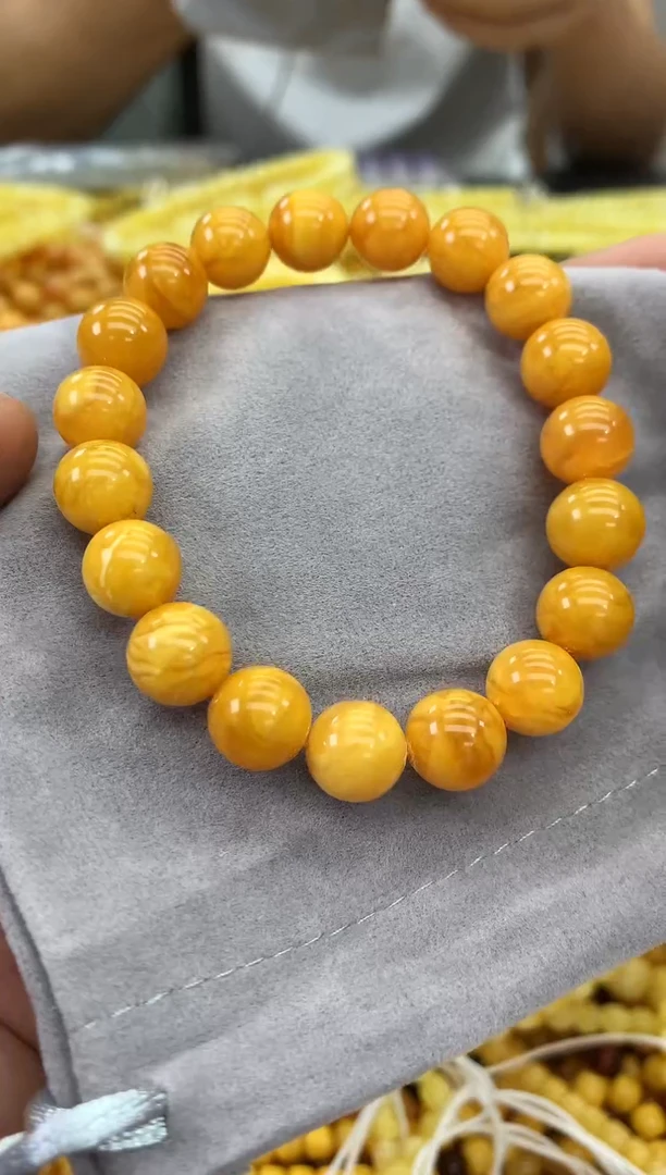 裸石蜜蜡未镶嵌手串