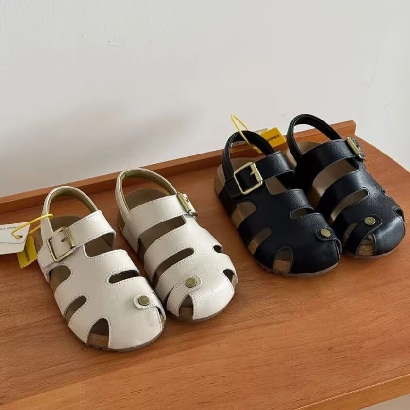 ABC 韩版儿童包凉鞋2025夏季新款男童勃肯凉鞋女童沙滩鞋魔术贴潮