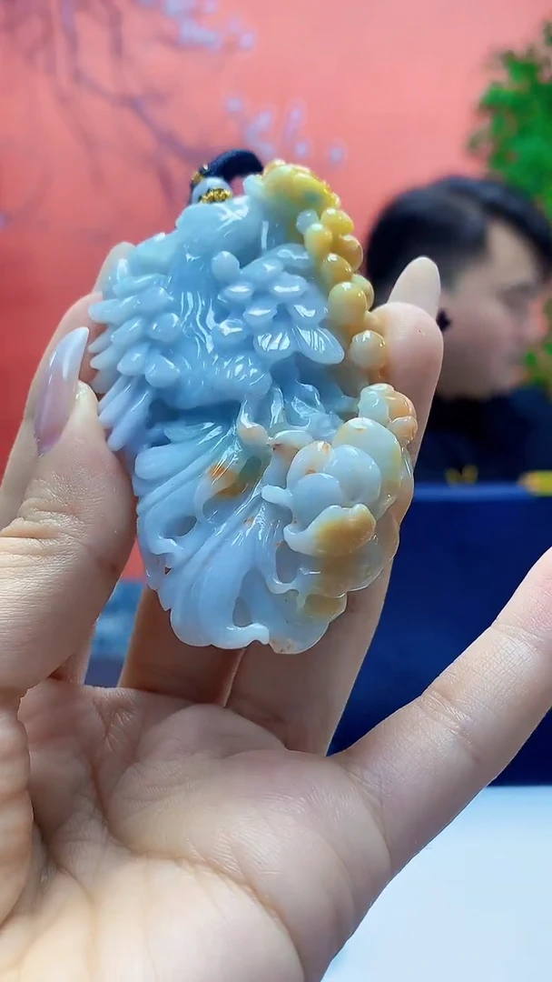 未镶嵌定制翡翠5060ty-毛货挂件152