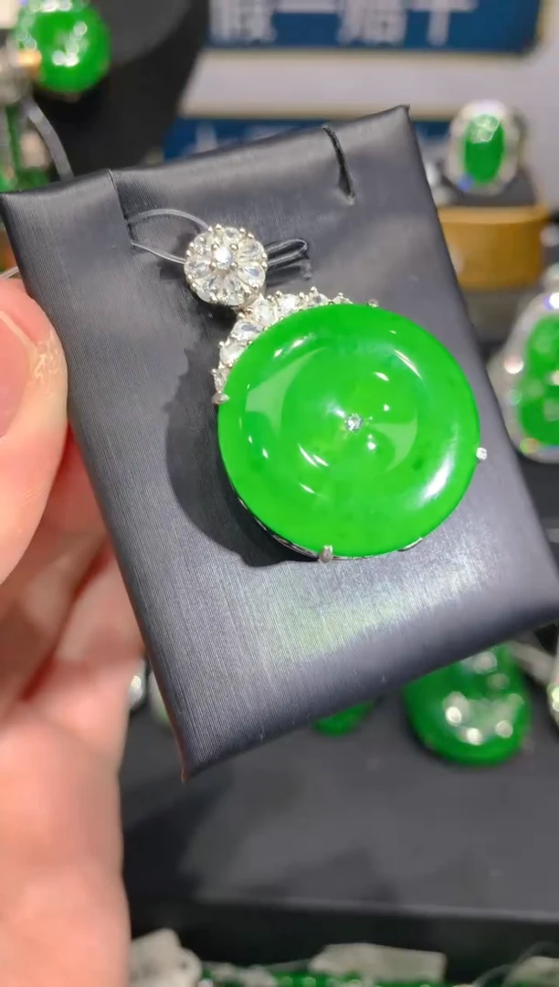 翡翠银S925镶嵌颈饰25一季