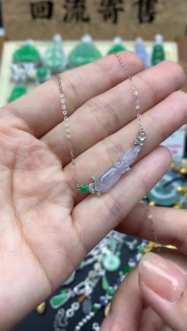 【闪购商品】翡翠颈饰18K金镶嵌151-中国好珍宝1