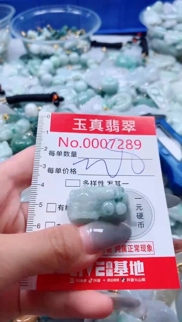 吊坠(不含链)未镶嵌翡翠7289