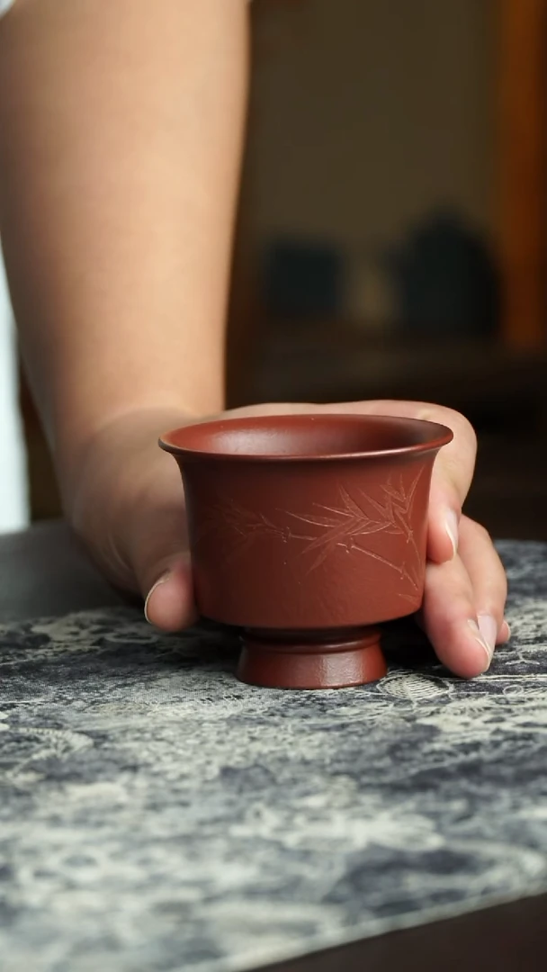 茶杯紫砂78号宜兴紫砂原矿作品